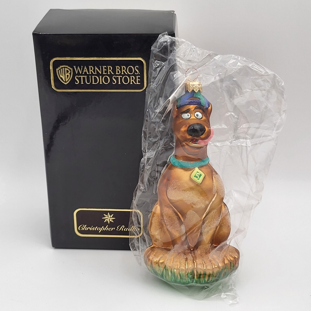 1997 Christopher Radko Warner Bros. Scooby Doody Doo Glass Ornament ~New Sealed!